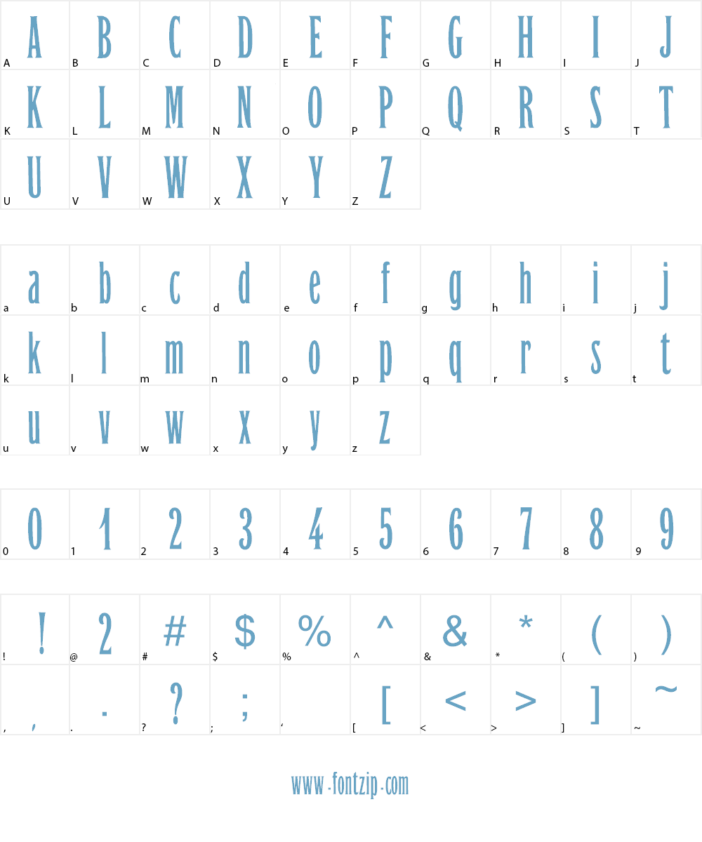 Orient Express Font Character